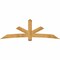 Ekena Millwork Alberta Rough Sawn Timber Gable Bracket, Western Red Cedar, 96"W x 32"H x 2"D x 6"F, 8/12 Pitch GBW096X32X0206ALB00RWR - alternate 1
